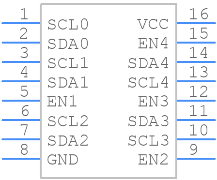 PCA9516APW,118 - NXP - PCB symbol