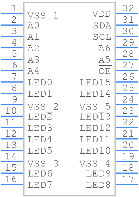 PCA9622DR,118 - NXP - PCB symbol