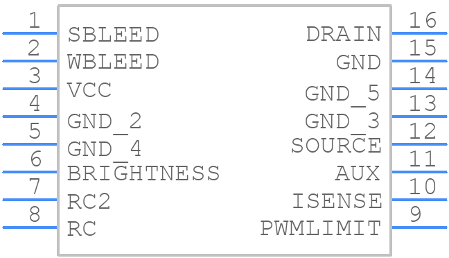 SSL2101T/N1,518 - Nexperia - PCB symbol