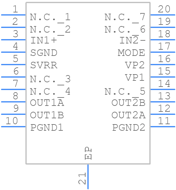 TDA1517ATW/N1 - Nexperia - PCB symbol
