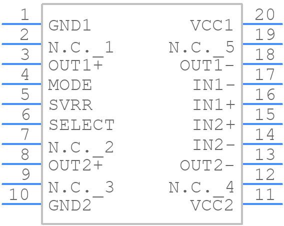 TDA8547TS/N1 - Nexperia - PCB symbol