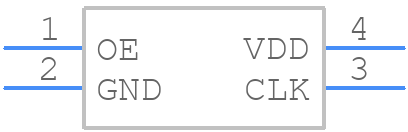 510CBA100M000BAGR - Silicon Labs - PCB symbol