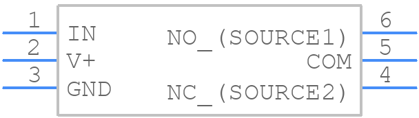 DG2002DL-T1 - Vishay - PCB symbol