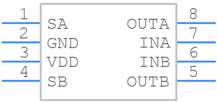 SI9986DY-T1-E3 - Vishay - PCB symbol