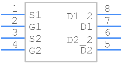 SQ9945BEY-T1-GE3 - Vishay - PCB symbol