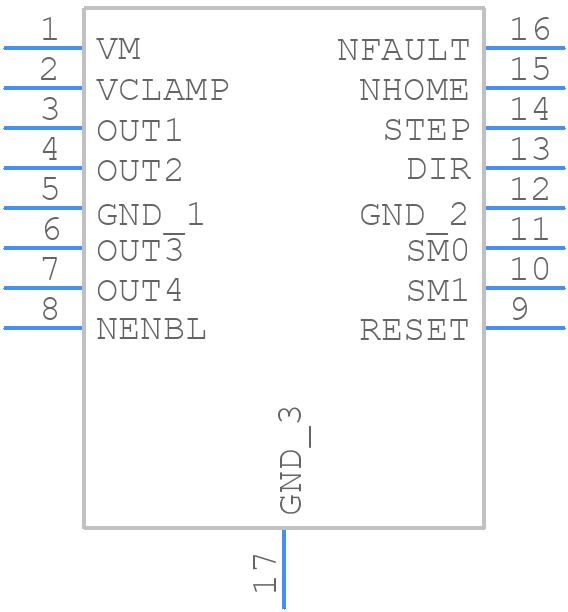 DRV8805PWPR - Texas Instruments - PCB symbol