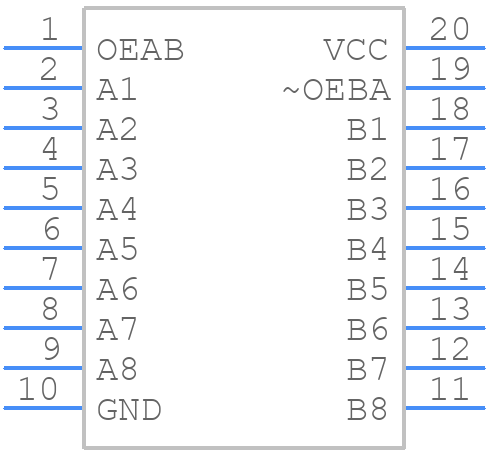 SN74BCT623N - Texas Instruments - PCB symbol