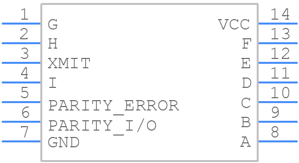SN74AS286D - Texas Instruments - PCB symbol