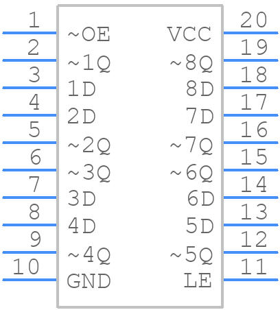 SN74AS533ADW - Texas Instruments - PCB symbol