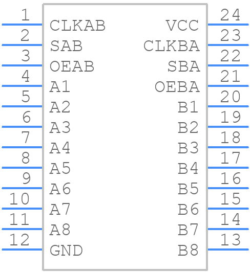 SN74ALS654DW - Texas Instruments - PCB symbol