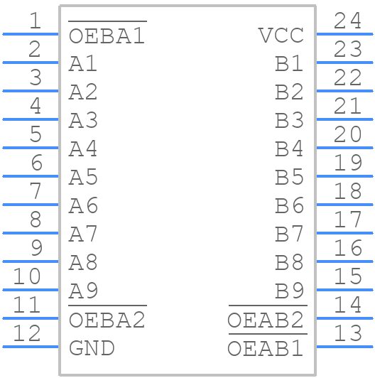 SN74ABT863DW - Texas Instruments - PCB symbol