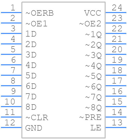 SN74ALS667DW - Texas Instruments - PCB symbol