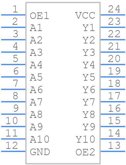 SN74BCT29827BDW - Texas Instruments - PCB symbol