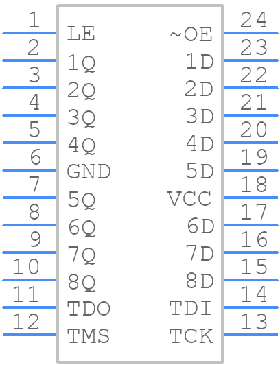 SN74BCT8373ADW - Texas Instruments - PCB symbol