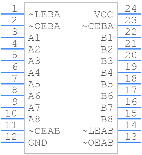 SN74LVT543DW - Texas Instruments - PCB symbol