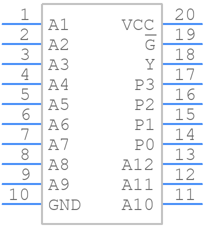 SN74ALS679N - Texas Instruments - PCB symbol