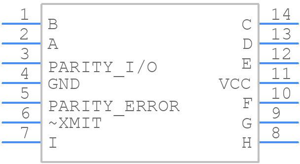 74ACT11286D - Texas Instruments - PCB symbol