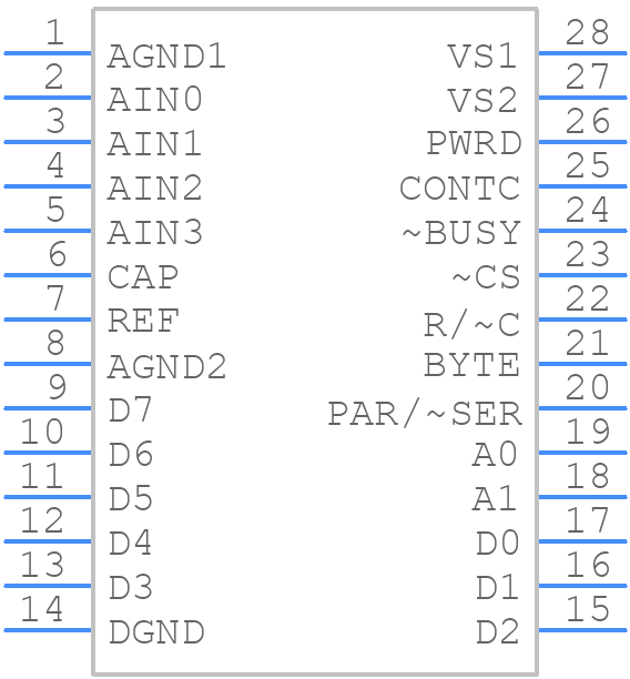 ADS7825UB - Texas Instruments - PCB symbol
