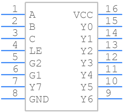SN74ALS137AD - Texas Instruments - PCB symbol