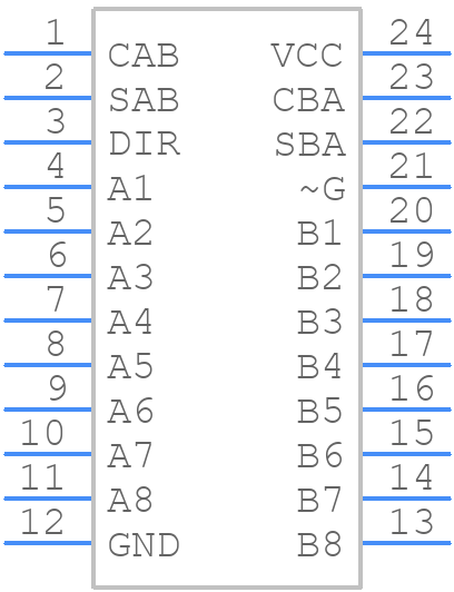 SN74LS646DW - Texas Instruments - PCB symbol