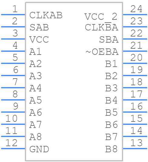 SN74BCT652DW - Texas Instruments - PCB symbol