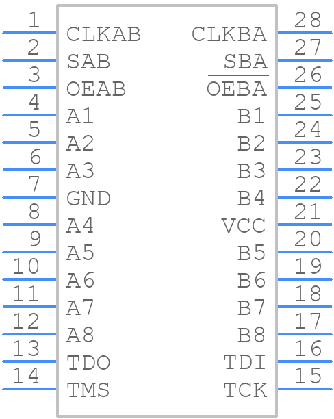 SN74ABT8652DL - Texas Instruments - PCB symbol