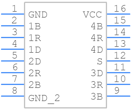 AM26S10CD - Texas Instruments - PCB symbol