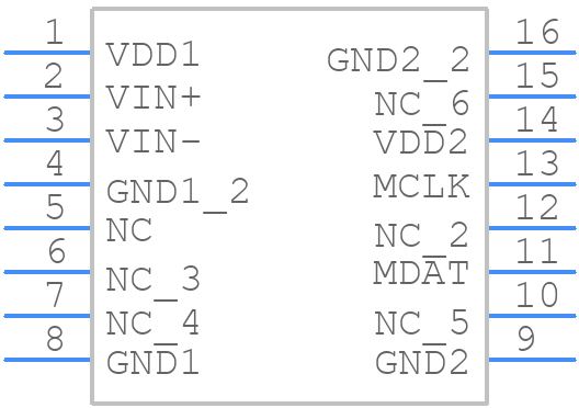 AMC1203DWR - Texas Instruments - PCB symbol