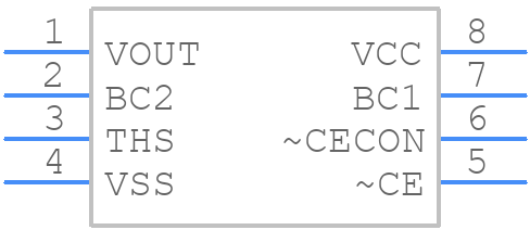 BQ2201SN - Texas Instruments - PCB symbol