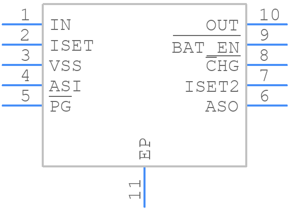BQ24041DSQT - Texas Instruments - PCB symbol