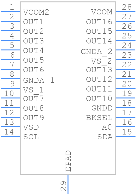 BUF16821BIPWPR - Texas Instruments - PCB symbol