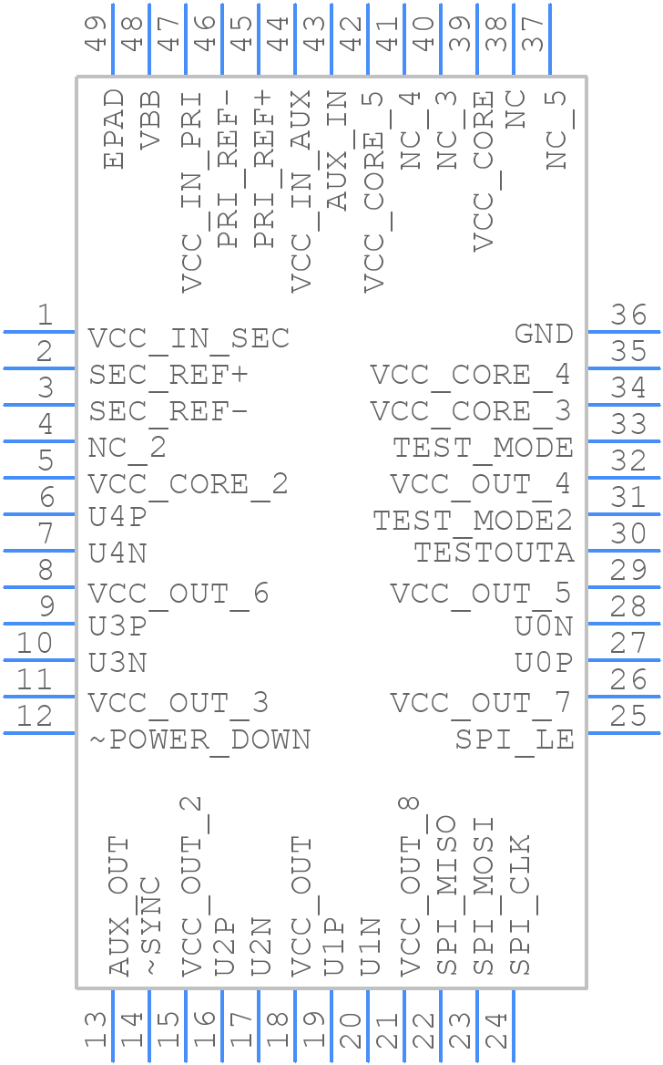 CDCE18005RGZT - Texas Instruments - PCB symbol