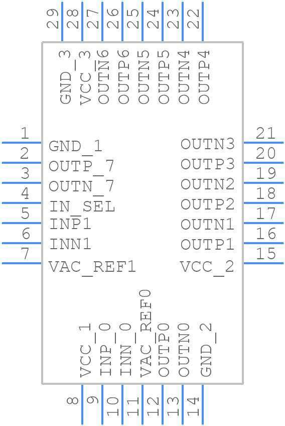 CDCLVD1208RHDR - Texas Instruments - PCB symbol