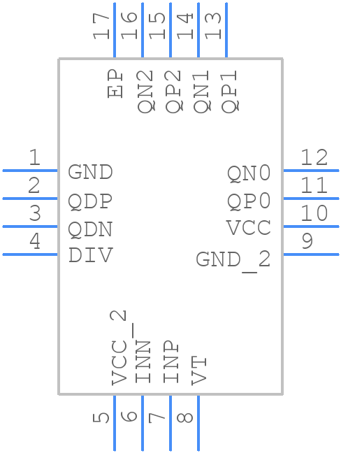 CDCLVD1213RGTR - Texas Instruments - PCB symbol