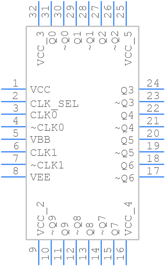 CDCLVP111VF - Texas Instruments - PCB symbol