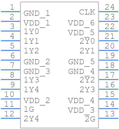 CDCVF2310PWR - Texas Instruments - PCB symbol