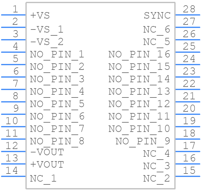 DCP020505U - Texas Instruments - PCB symbol