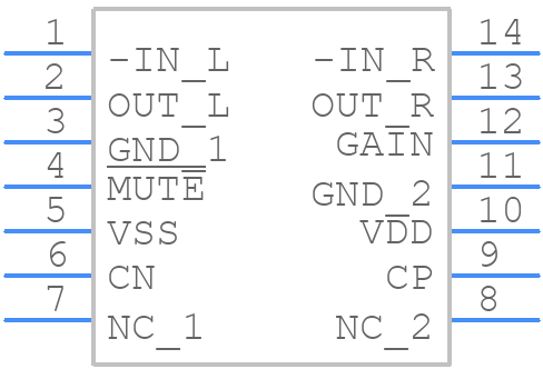 DRV612PW - Texas Instruments - PCB symbol