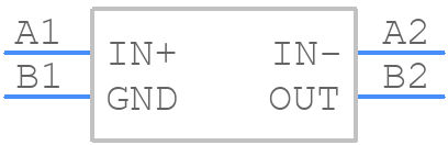 INA216A3YFFT - Texas Instruments - PCB symbol