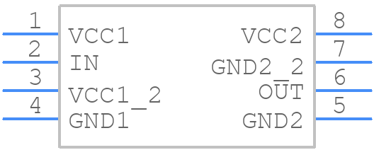 ISO721MMDREPG4 - Texas Instruments - PCB symbol