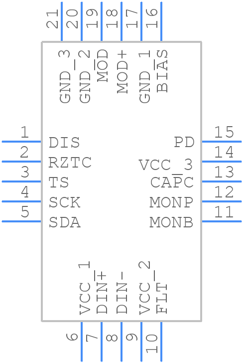 ONET4291VARGPT - Texas Instruments - PCB symbol