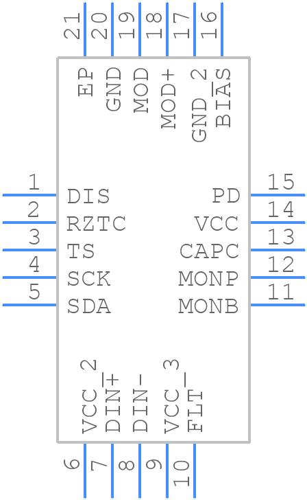 ONET4291VARGPTG4 - Texas Instruments - PCB symbol