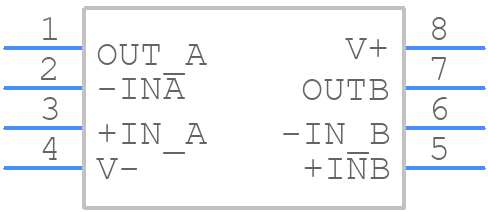 OPA2340UA/2K5 - Texas Instruments - PCB symbol