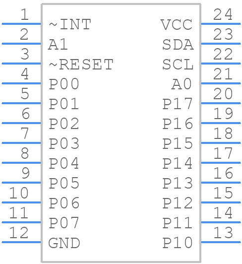 PCA9539PWR - Texas Instruments - PCB symbol