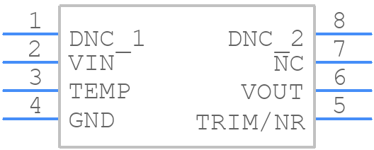 REF5020AIDGKR - Texas Instruments - PCB symbol