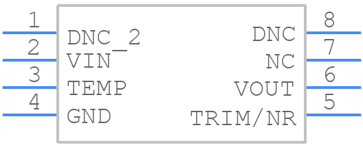REF5020AIDGKT - Texas Instruments - PCB symbol