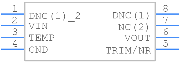 REF5020ID - Texas Instruments - PCB symbol