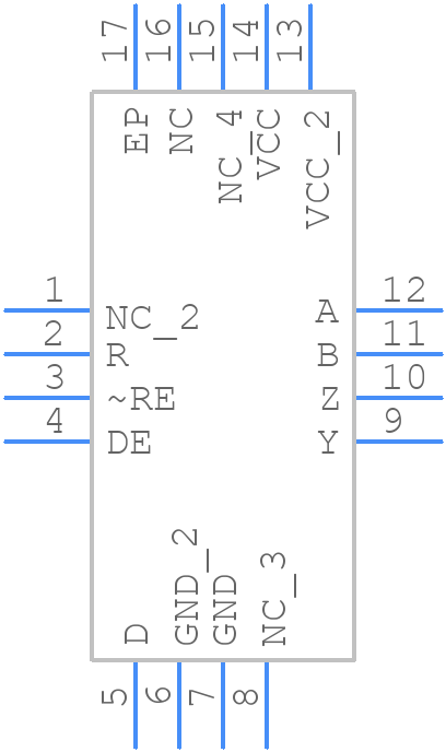 SN55LBC180RSAT - Texas Instruments - PCB symbol