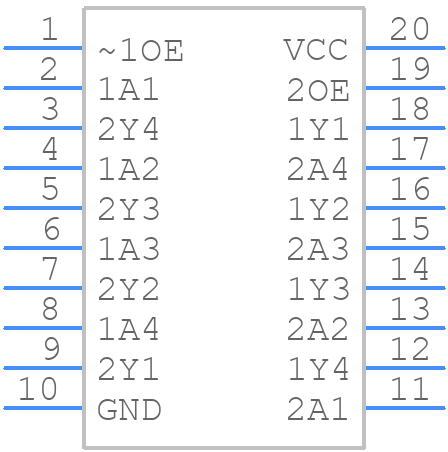 SN64BCT757DW - Texas Instruments - PCB symbol