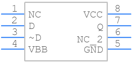 SN65EPT21D - Texas Instruments - PCB symbol